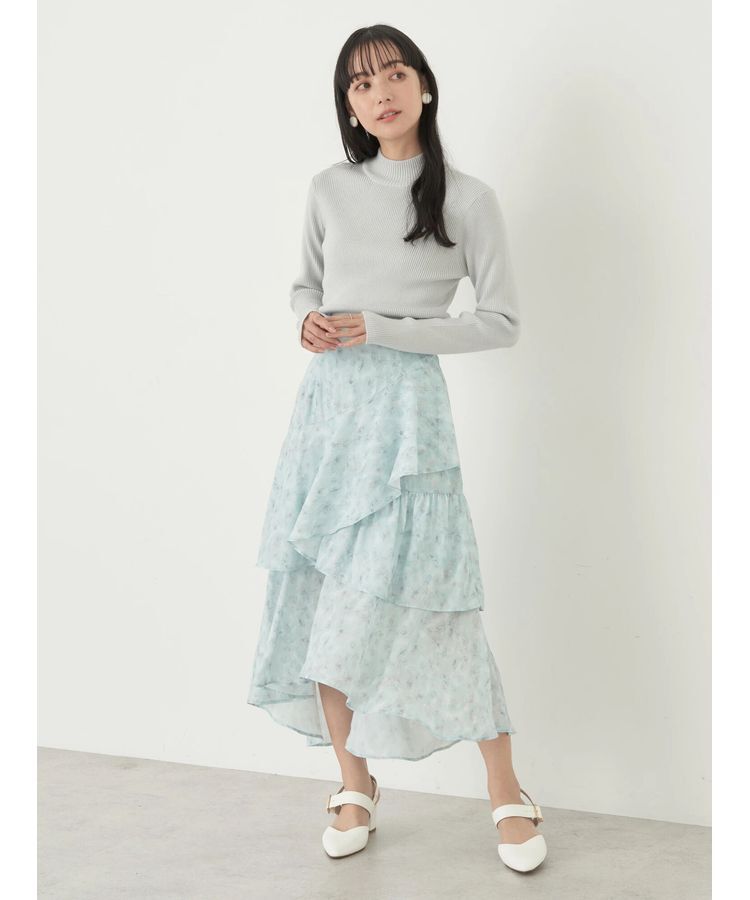 earth music&ecology「花柄フィッシュテールスカート」|スカート|