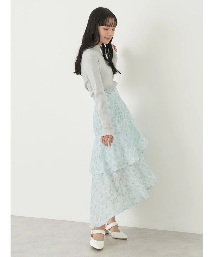 earth music&ecology「花柄フィッシュテールスカート」|スカート|