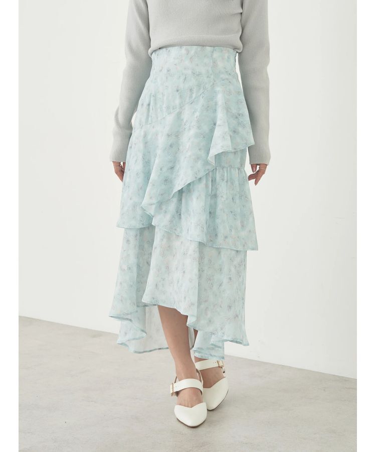 earth music&ecology「花柄フィッシュテールスカート」|スカート|Mint