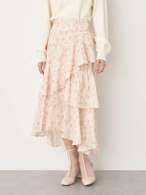 earth music&ecology「花柄フィッシュテールスカート」|スカート|