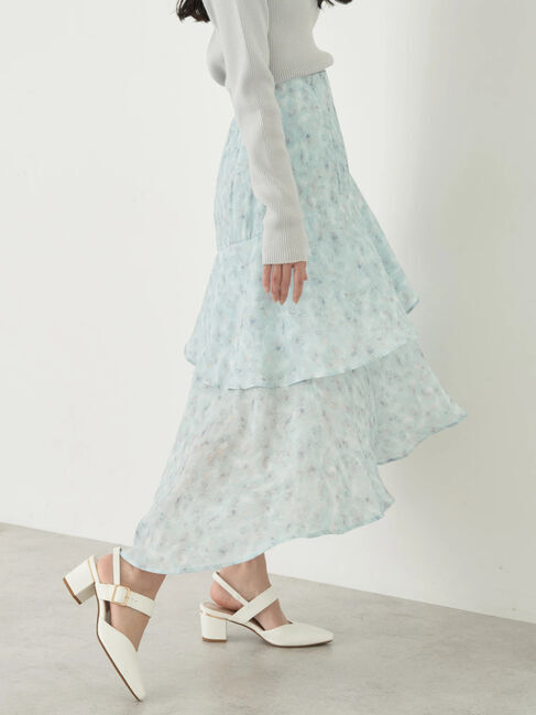 earth music&ecology「花柄フィッシュテールスカート」|スカート|
