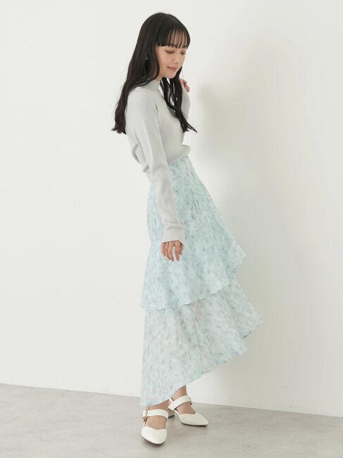 earth music&ecology「花柄フィッシュテールスカート」|スカート|