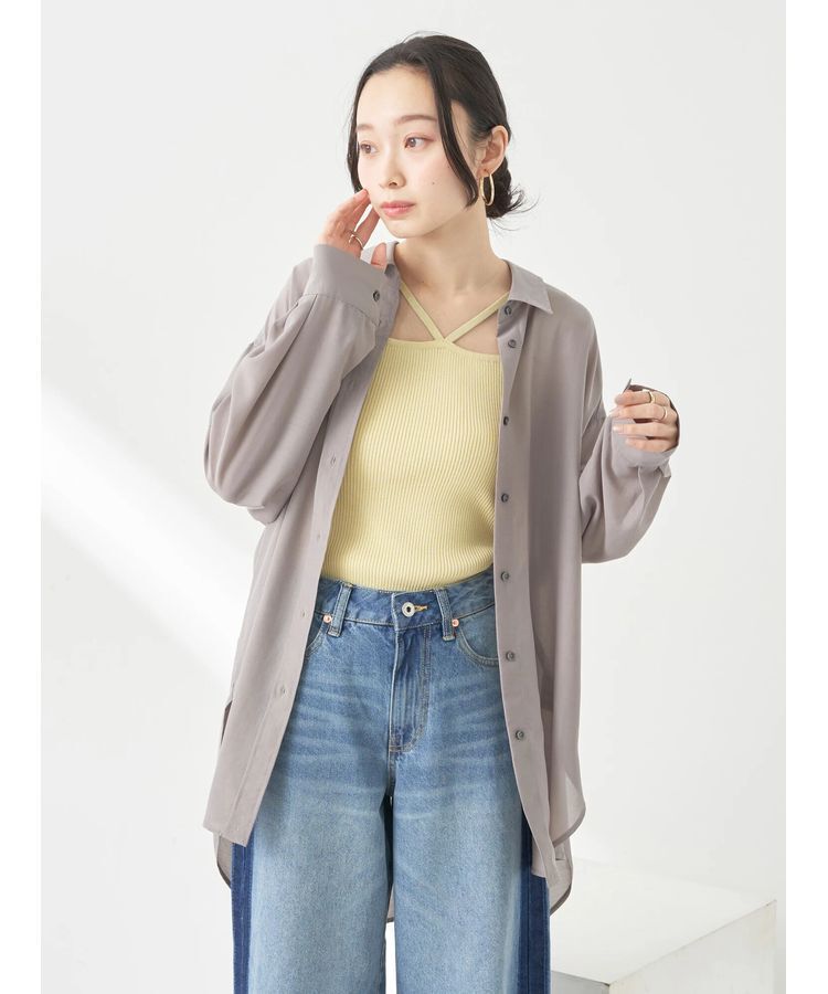 earth music&ecology「シアーシャツ」|シャツ・ブラウス|