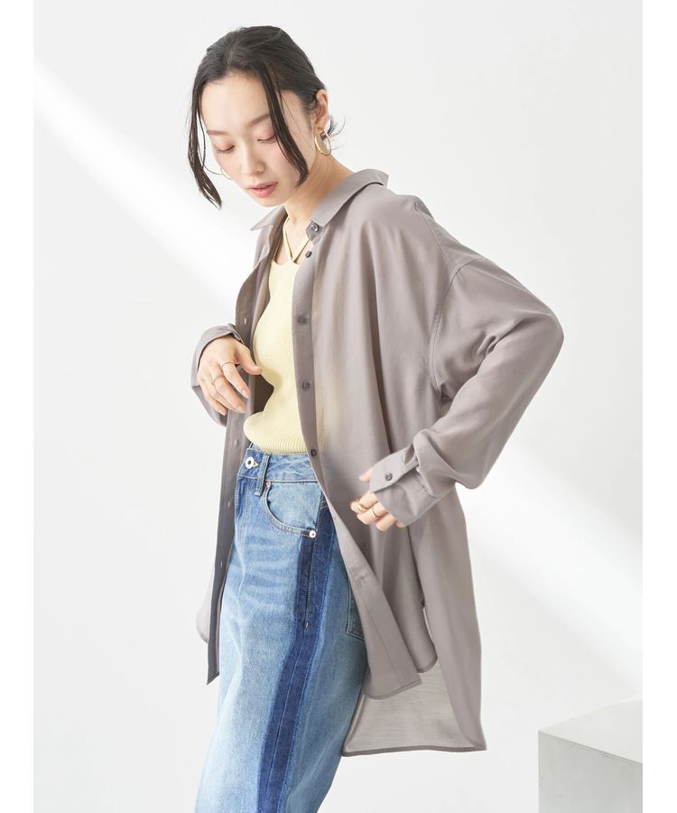 earth music&ecology「シアーシャツ」|シャツ・ブラウス|