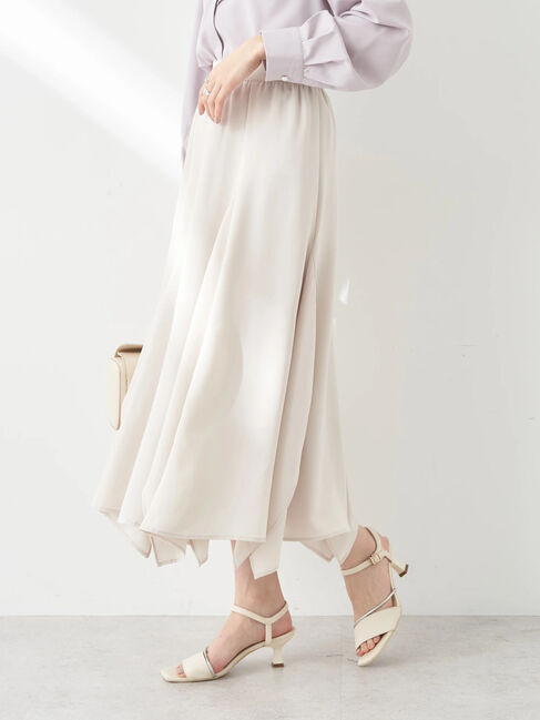 earth music&ecology「ランダムイレヘムスカート」|スカート|Ivory