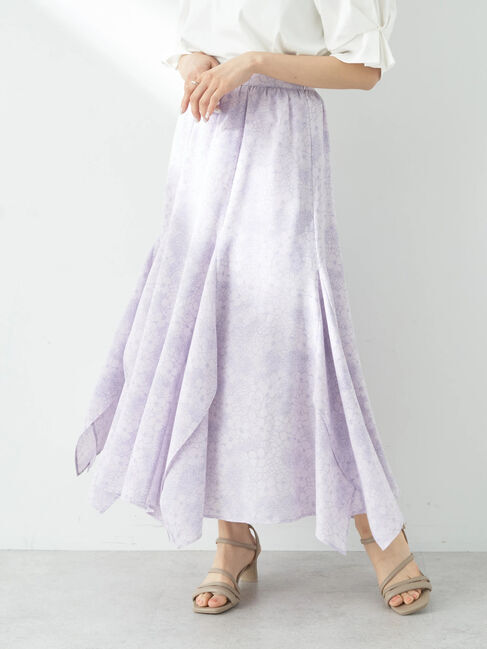 earth music&ecology「ランダムイレヘムスカート」|スカート|Purple