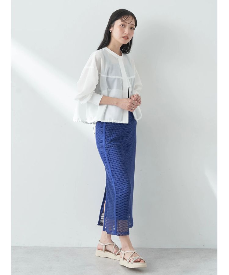 earth music&ecology「ラインメッシュスカート」|スカート|