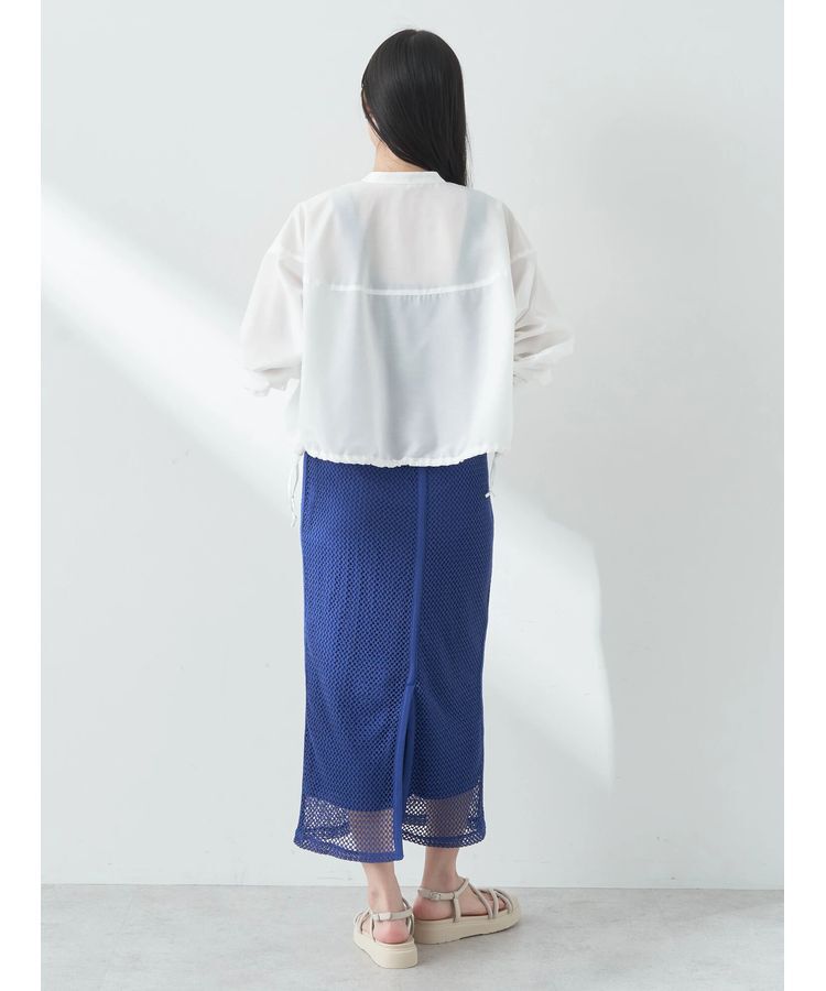 earth music&ecology「ラインメッシュスカート」|スカート|