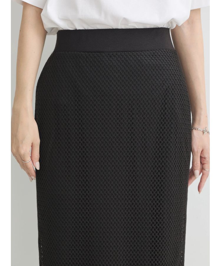 earth music&ecology「ラインメッシュスカート」|スカート|