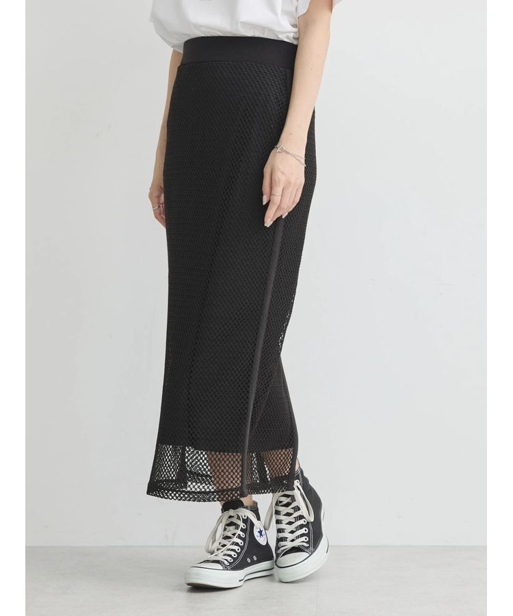 earth music&ecology「ラインメッシュスカート」|スカート|