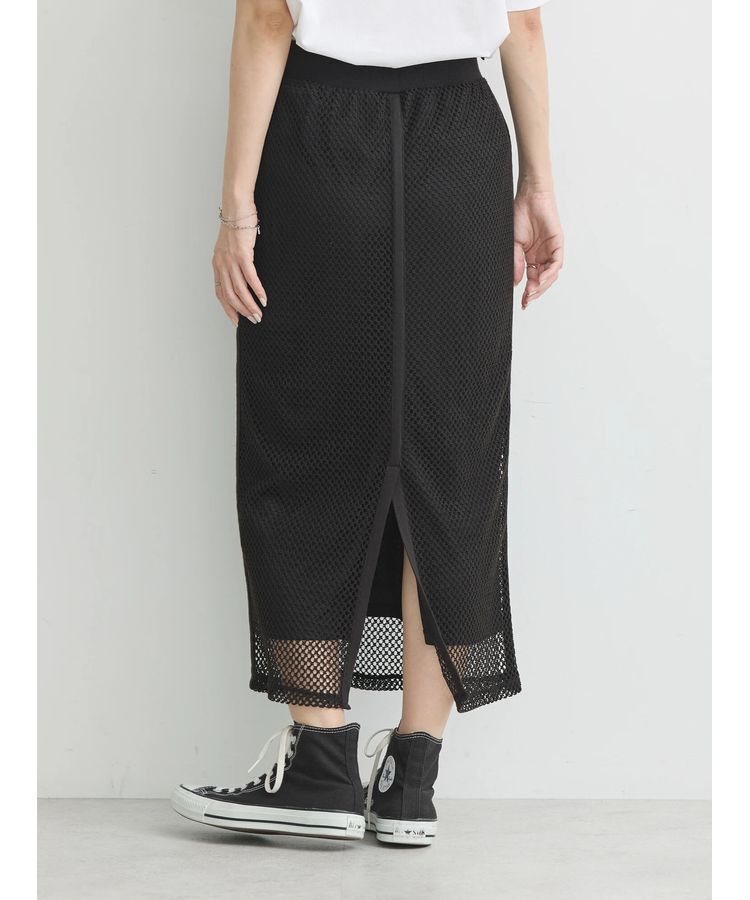 earth music&ecology「ラインメッシュスカート」|スカート|