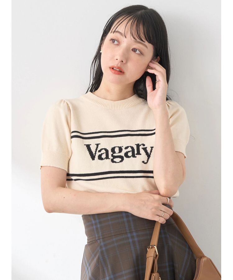 earth music&ecology「ロゴジャガードニットプルオーバー」|ニット・セーター|Ivory