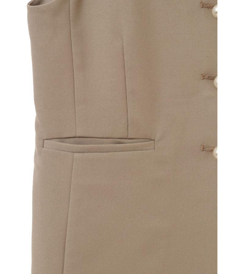 earth music&ecology「パールボタンジレ」|ベスト・ジレ|