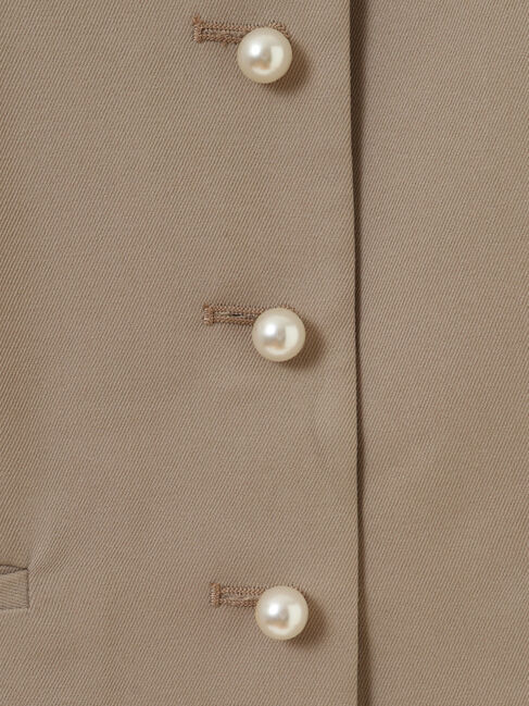 earth music&ecology「パールボタンジレ」|ベスト・ジレ|