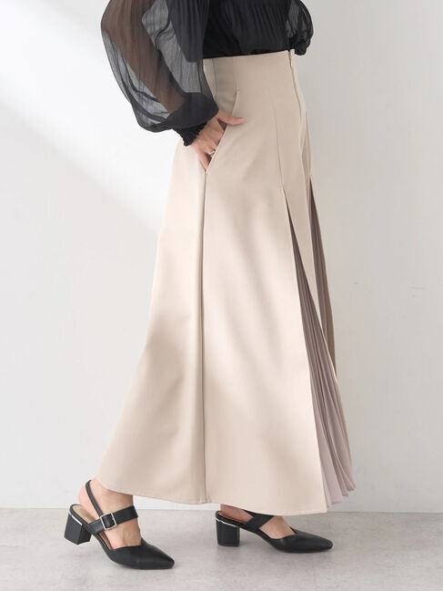 earth music&ecology「マチプリーツスカート」|フレア|