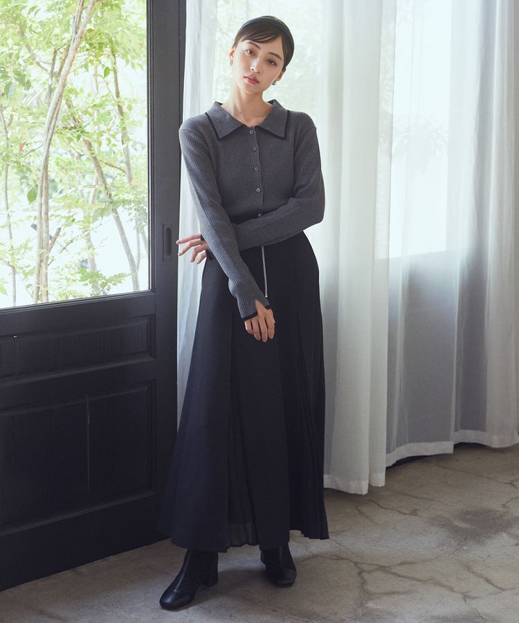 earth music&ecology「マチプリーツスカート」|フレア|