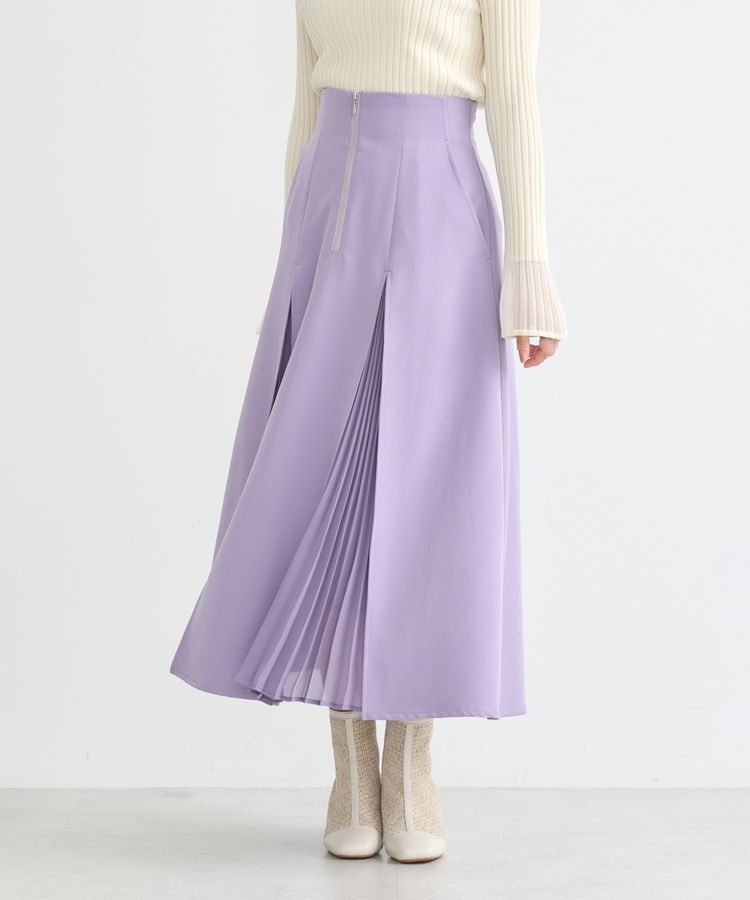 earth music&ecology「マチプリーツスカート」|フレア|