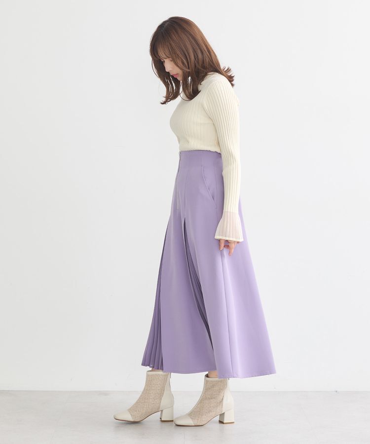 earth music&ecology「マチプリーツスカート」|フレア|