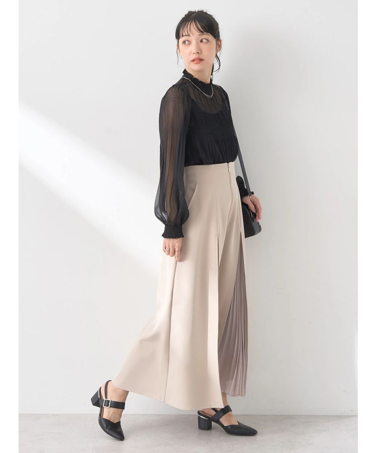 earth music&ecology「マチプリーツスカート」|フレア|