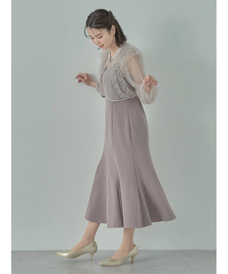 earth music&ecology「SET2点チュールブラウス付きキャミワンピース」|ワンピース|