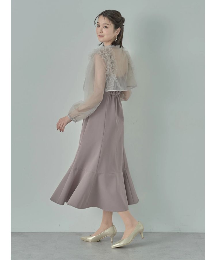 earth music&ecology「SET2点チュールブラウス付きキャミワンピース」|ワンピース|