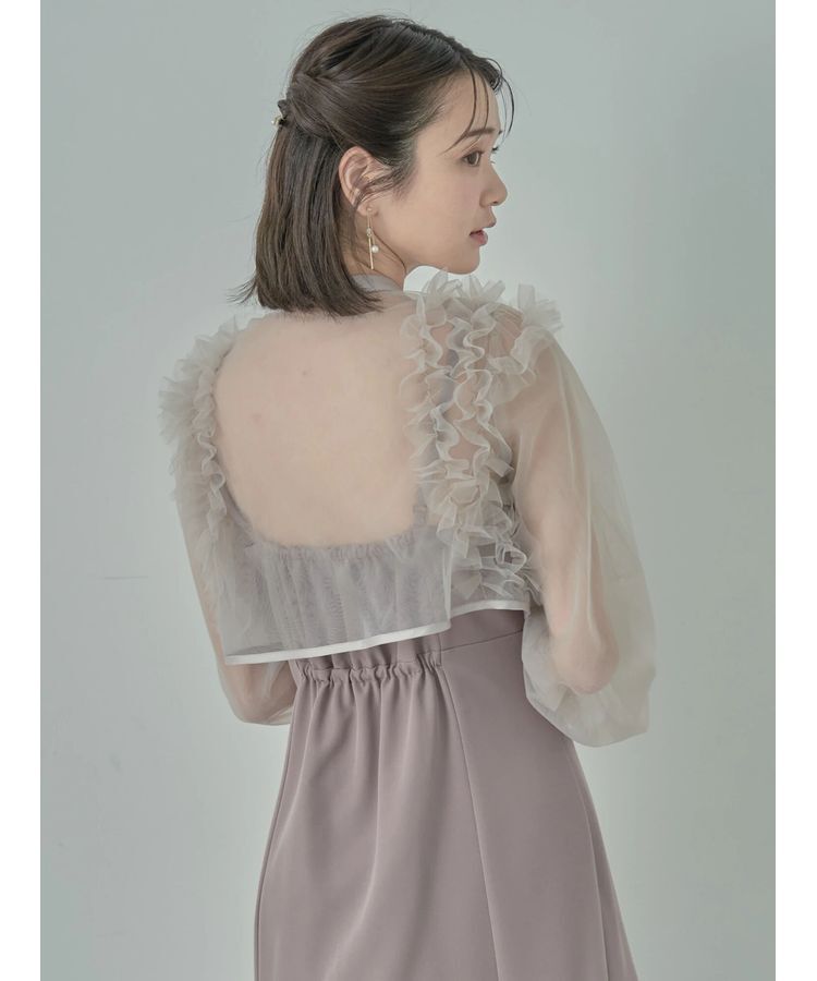 earth music&ecology「SET2点チュールブラウス付きキャミワンピース」|ワンピース|