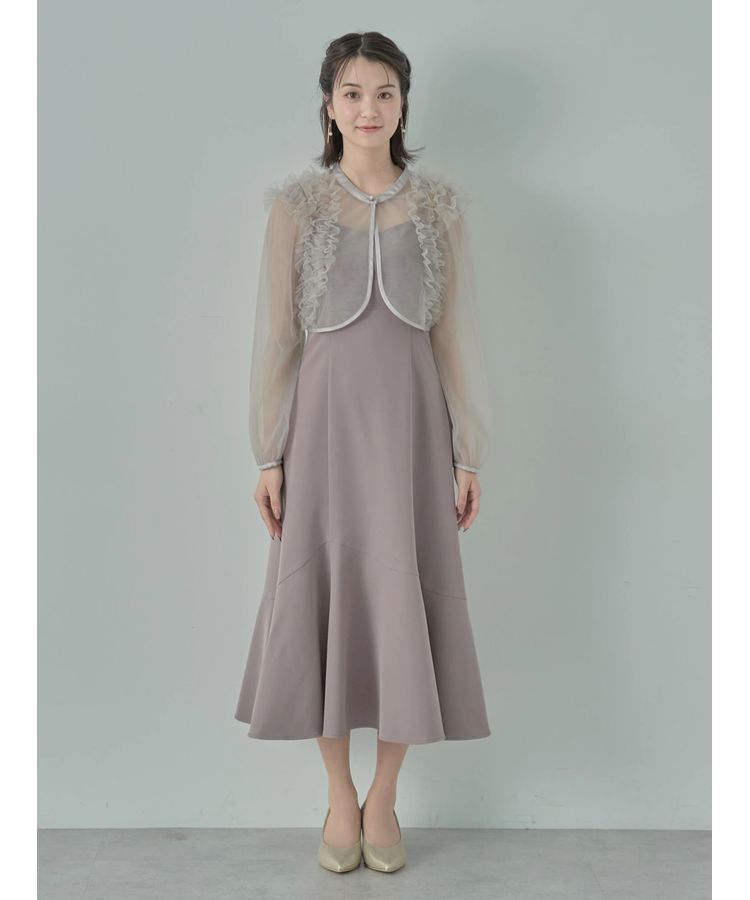 earth music&ecology「SET2点チュールブラウス付きキャミワンピース」|ワンピース|