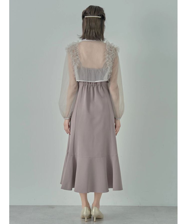 earth music&ecology「SET2点チュールブラウス付きキャミワンピース」|ワンピース|