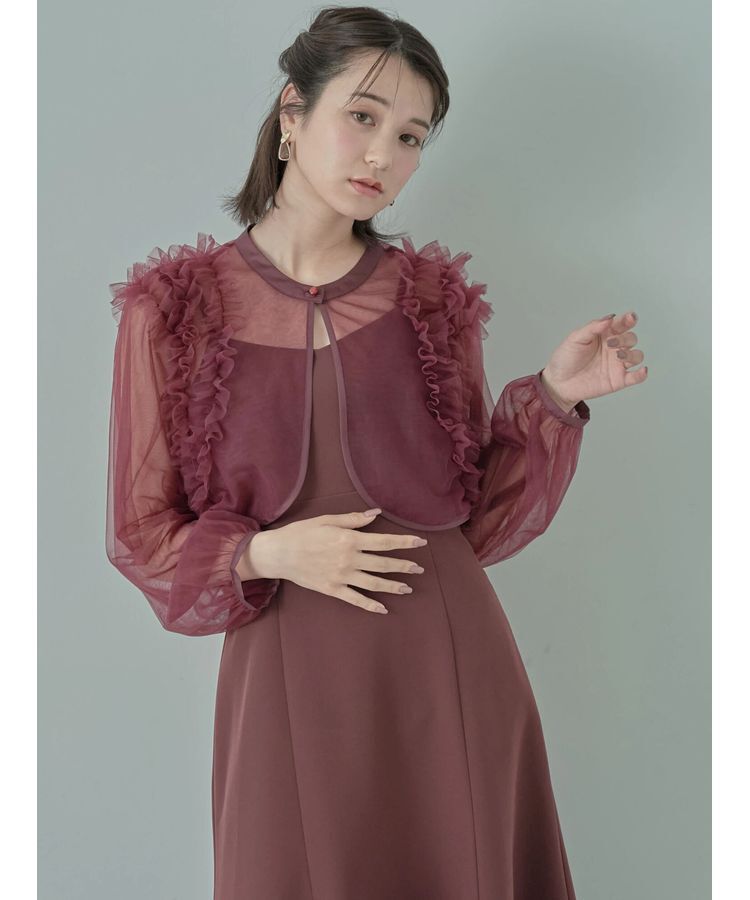 earth music&ecology「SET2点チュールブラウス付きキャミワンピース」|ワンピース|