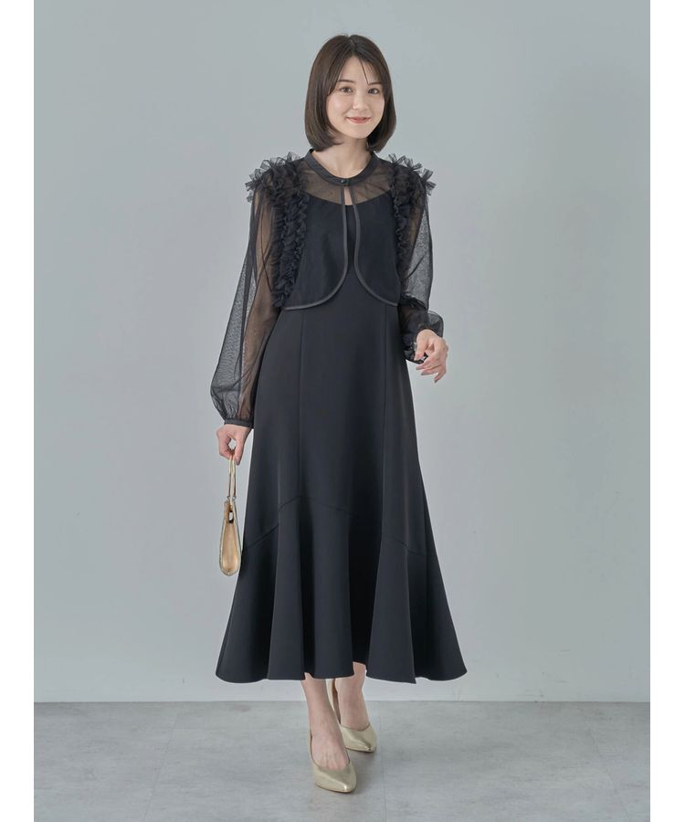 earth music&ecology「SET2点チュールブラウス付きキャミワンピース」|ワンピース|