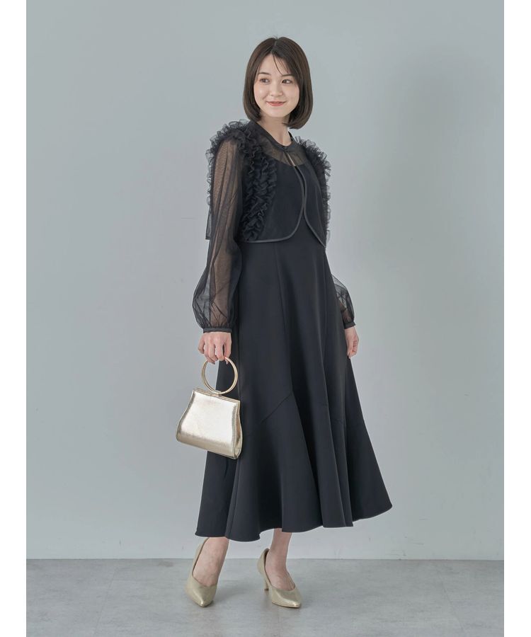 earth music&ecology「SET2点チュールブラウス付きキャミワンピース」|ワンピース|