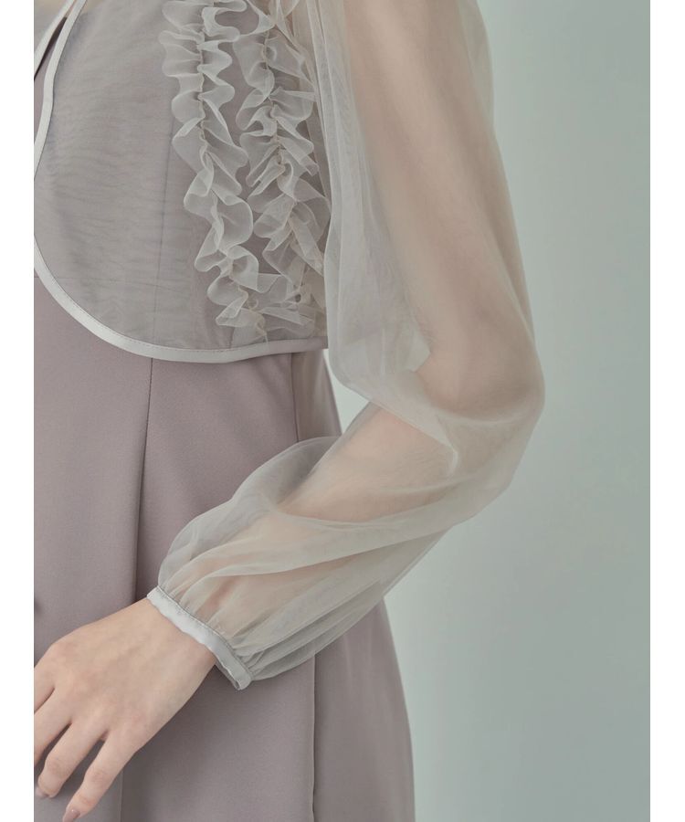 earth music&ecology「SET2点チュールブラウス付きキャミワンピース」|ワンピース|