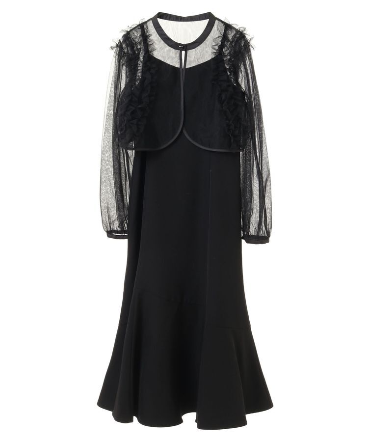 earth music&ecology「SET2点チュールブラウス付きキャミワンピース」|ワンピース|