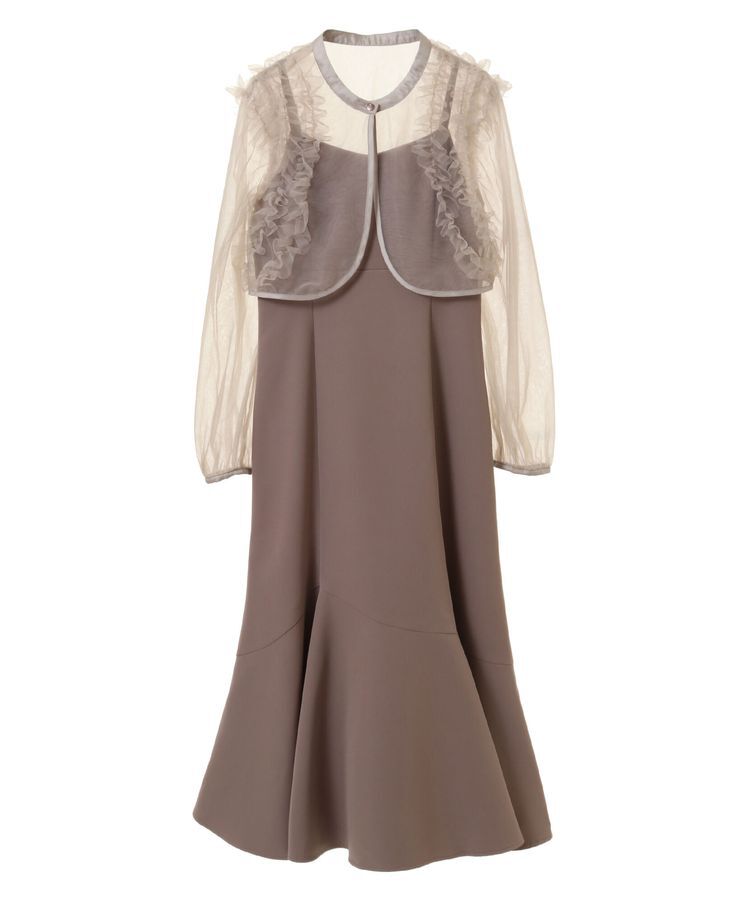 earth music&ecology「SET2点チュールブラウス付きキャミワンピース」|ワンピース|