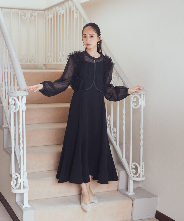 earth music&ecology「SET2点チュールブラウス付きキャミワンピース」|ワンピース|