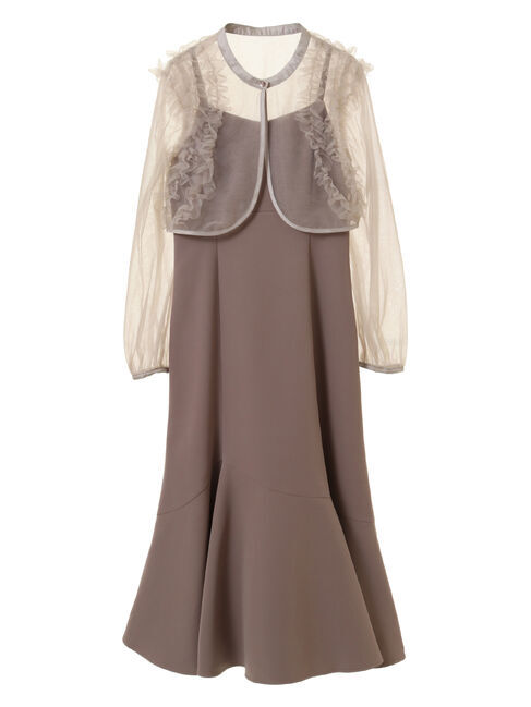 earth music&ecology「SET2点チュールブラウス付きキャミワンピース」|ワンピース|