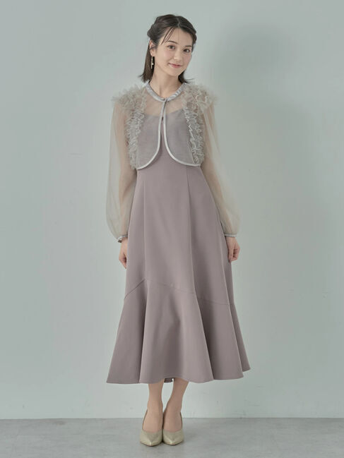 earth music&ecology「SET2点チュールブラウス付きキャミワンピース」|ワンピース|