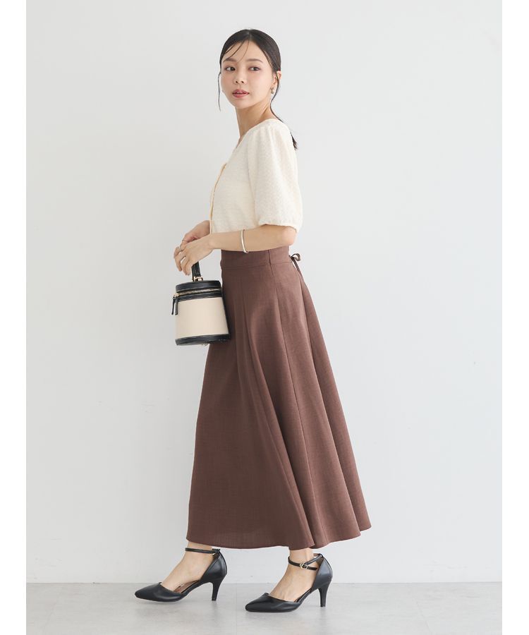 earth music&ecology「前後2wayパフスリーブカーディガン」|カーディガン|