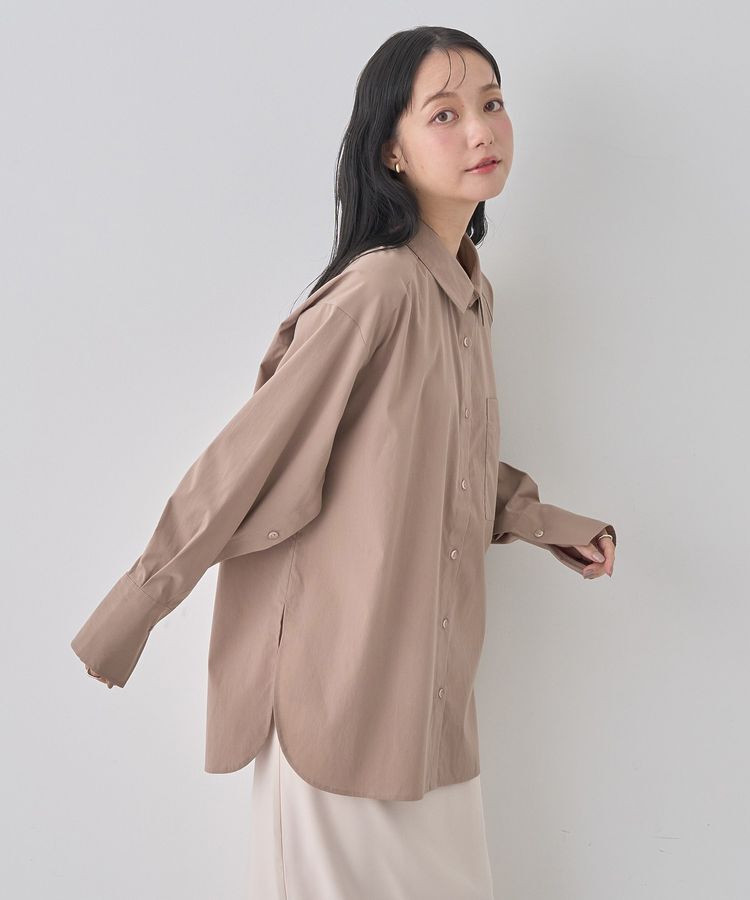 earth music&ecology「2wayマントスリーブシャツ」|シャツ・ブラウス|