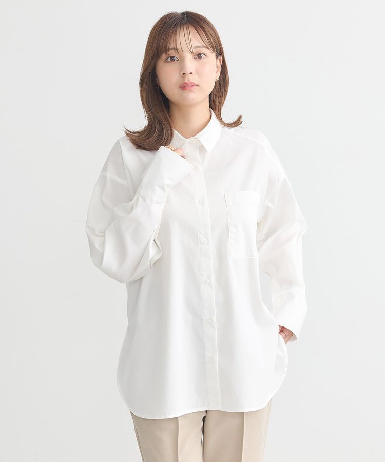 earth music&ecology「2wayマントスリーブシャツ」|シャツ・ブラウス|