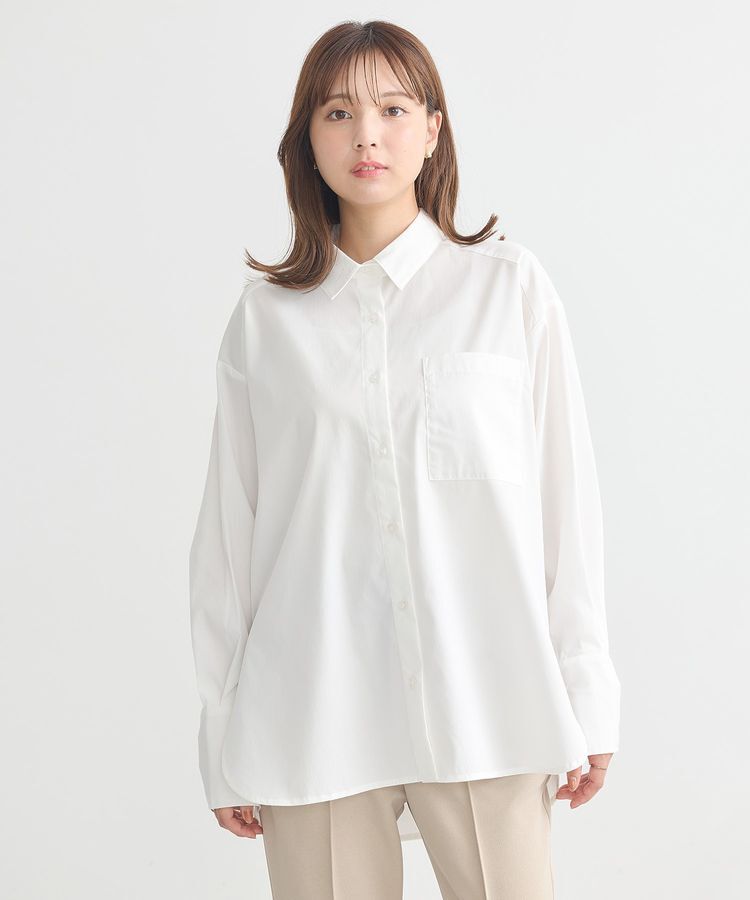 earth music&ecology「2wayマントスリーブシャツ」|シャツ・ブラウス|