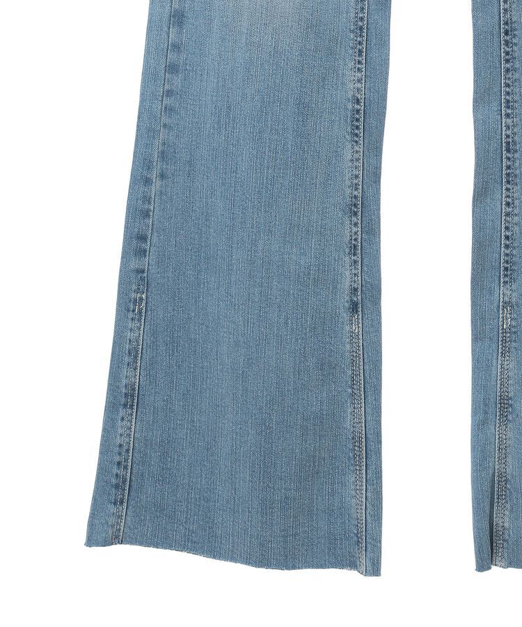 earth music&ecology「セルフカットフレアデニムパンツ」|デニム|