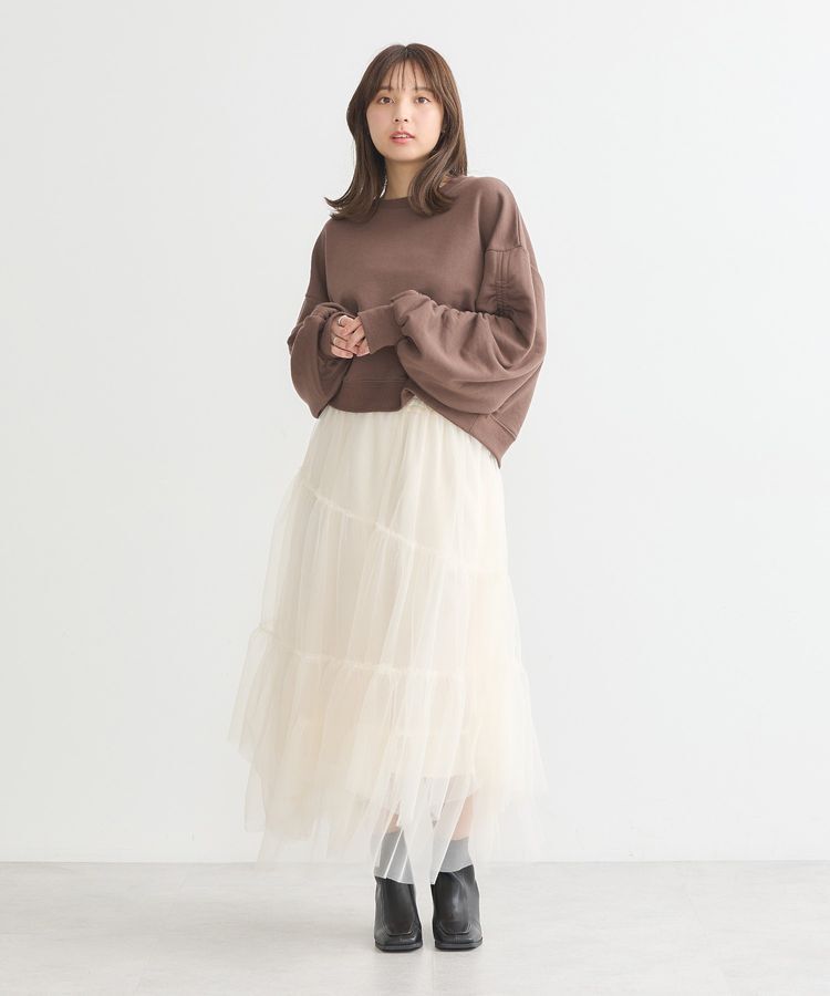 earth music&ecology「ドロストスリーブスウェット」|スウェット・ジャージ|