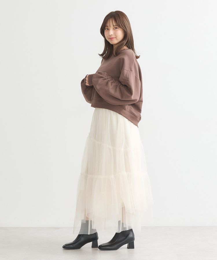 earth music&ecology「ドロストスリーブスウェット」|スウェット・ジャージ|