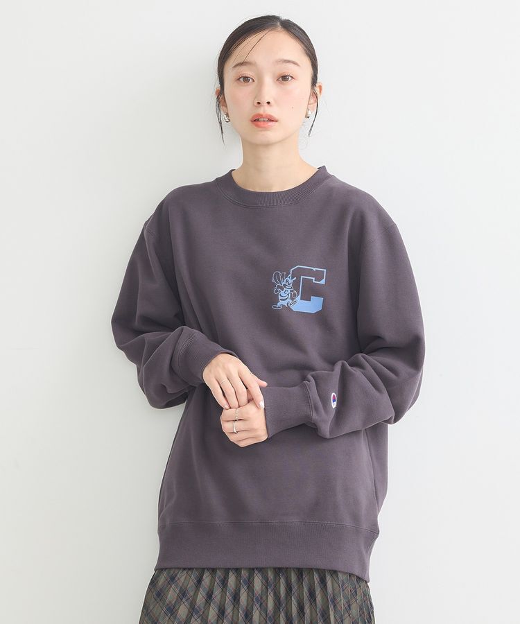 earth music&ecology「チャンピオン　emaeプリント裏毛プルオーバー」|スウェット・ジャージ|