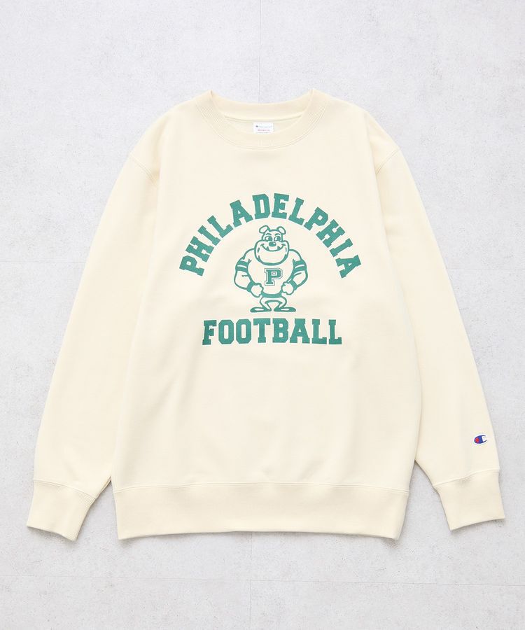 earth music&ecology「チャンピオン　emaeプリント裏毛プルオーバー」|スウェット・ジャージ|