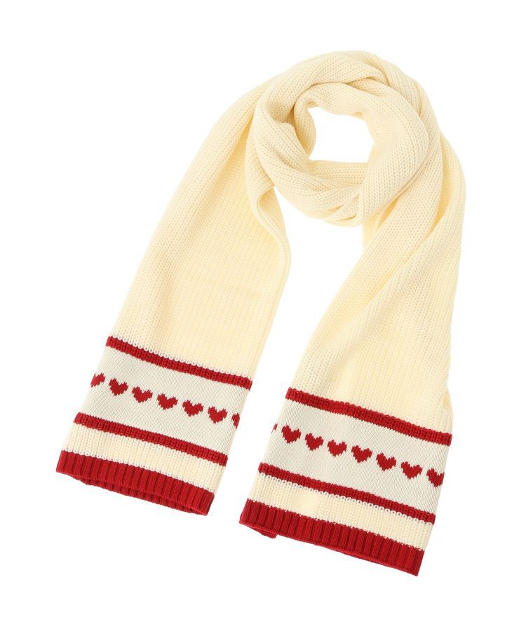 earth music&ecology「ミニハートニットマフラー」|マフラー|