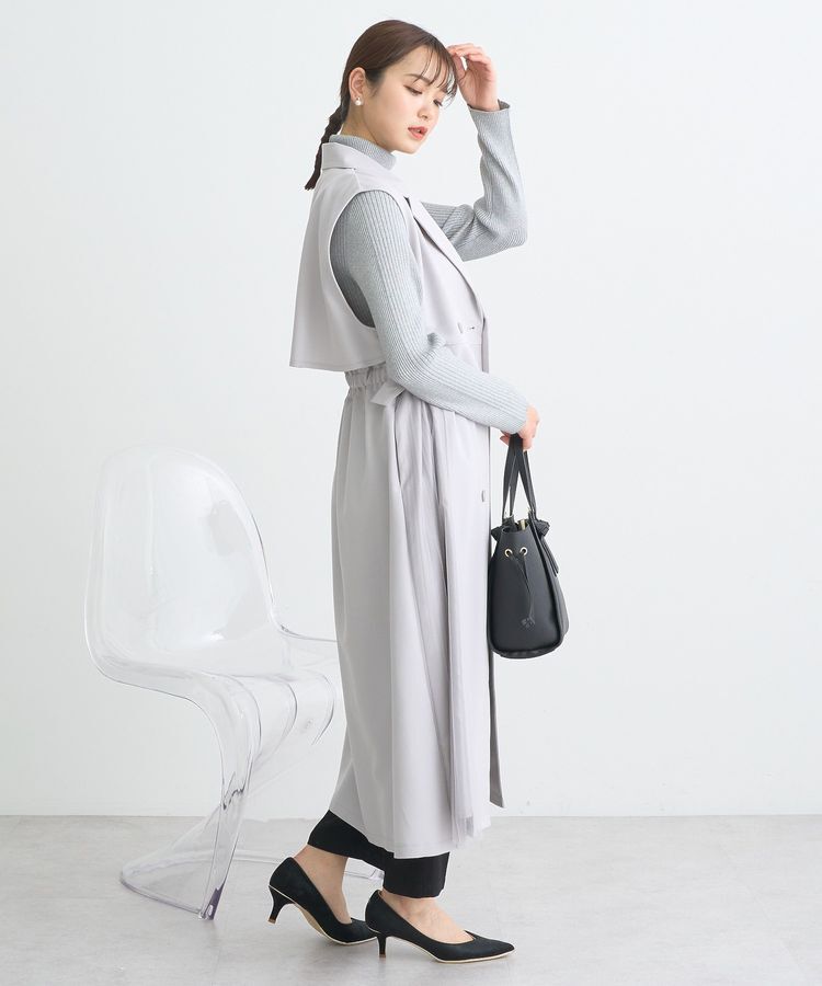 earth music&ecology「サイドプリーツジレンチ」|トレンチコート|