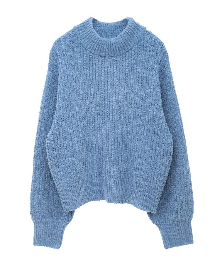 earth music&ecology「透かしベロアモールプルオーバー」|ニット・セーター|