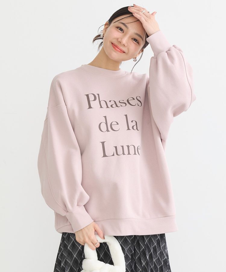 earth music&ecology「Phases de la Luneルーズスウェット」|スウェット・ジャージ|Pink